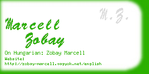 marcell zobay business card